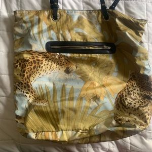 Salvatore Ferragamo Satin reversible tote